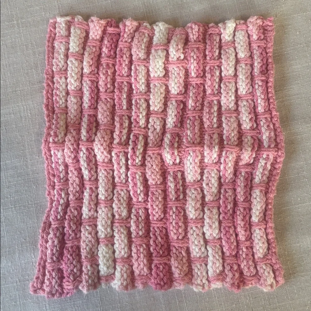 Handmade Bibs & Baby Washcloth in Heart Basket